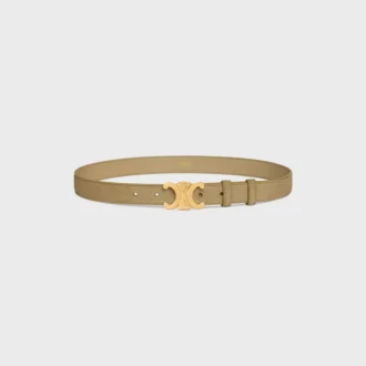Ceinture Triomphe 25 mm en cuir de veau suédé