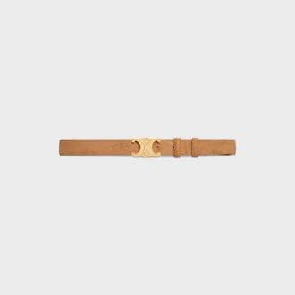 Ceinture Triomphe 25 mm en cuir de veau suédé