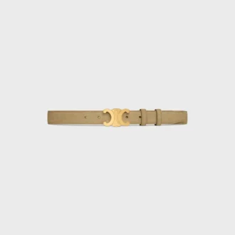 Ceinture Triomphe 25 mm en cuir de veau suédé