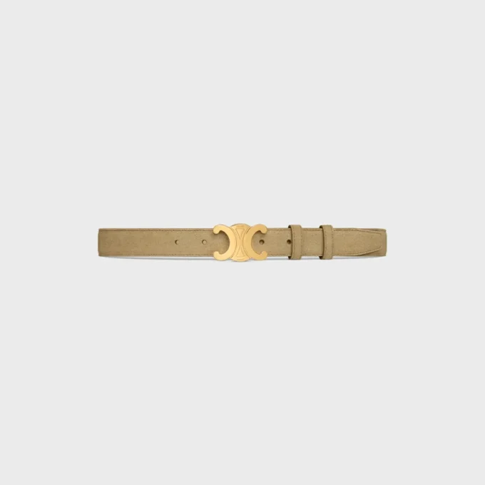 Ceinture Triomphe 25 mm en cuir de veau suédé Ceinture Triomphe 25 mm en cuir de veau suédé