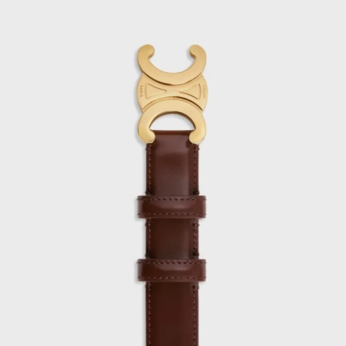 Ceinture Triomphe 25 mm en cuir Taurillon Ceinture Triomphe 25 mm en cuir Taurillon