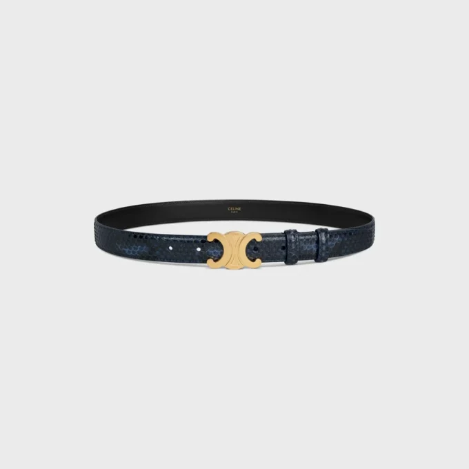 Ceinture Triomphe 25 mm en python Ceinture Triomphe 25 mm en python