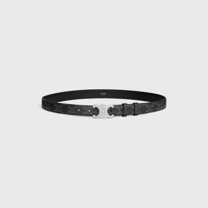 Ceinture Triomphe 25 mm en Triomphe Canvas Ceinture Triomphe 25 mm en Triomphe Canvas