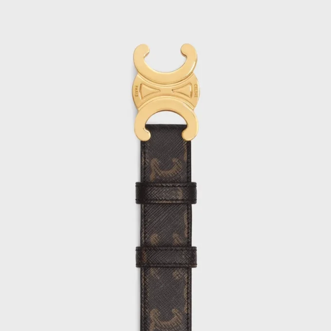 Ceinture Triomphe 25 mm en Triomphe Canvas Ceinture Triomphe 25 mm en Triomphe Canvas