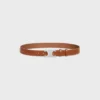 Ceinture Triomphe 30 mm en cuir de veau vintage