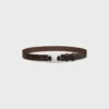 Ceinture Triomphe 30 mm en cuir de veau vintage