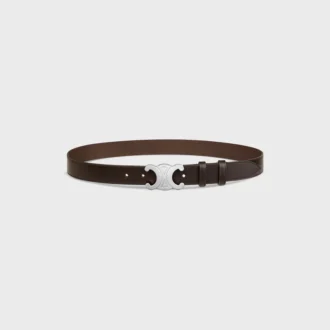 Ceinture Triomphe 30 mm en cuir de veau vintage