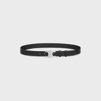 Ceinture Triomphe 30 mm en cuir de veau vintage