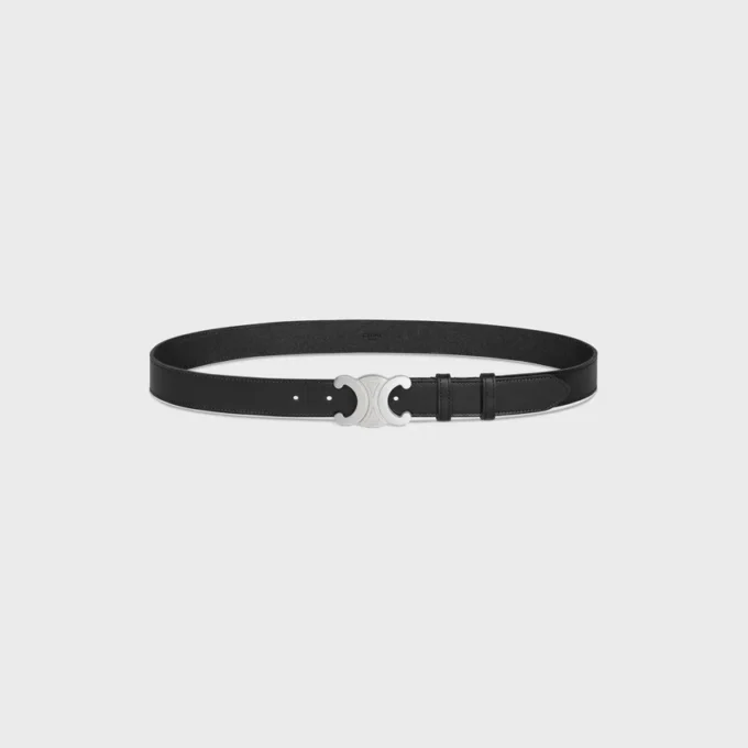 Ceinture Triomphe 30 mm en cuir de veau vintage
