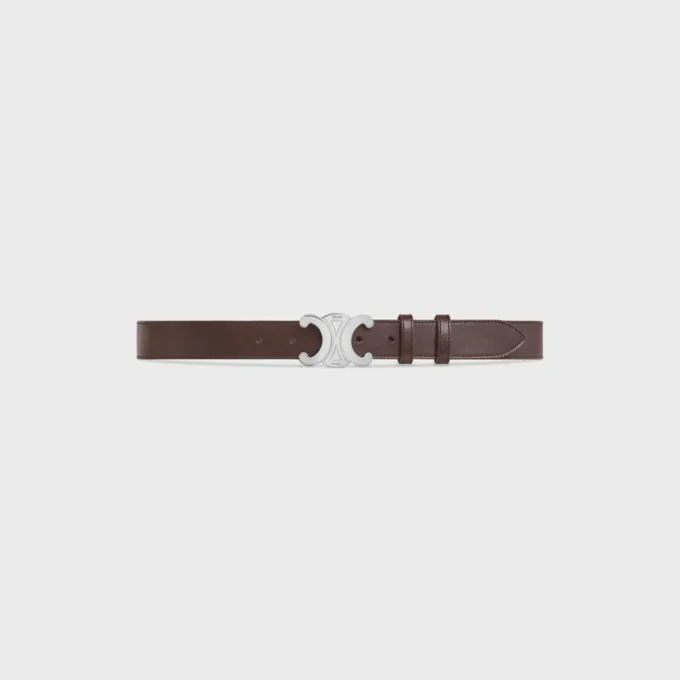 Ceinture Triomphe 30 mm en cuir de veau vintage