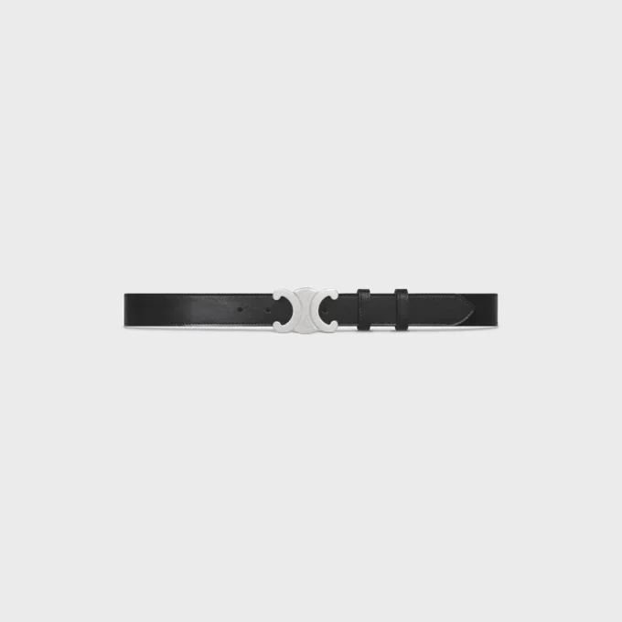 Ceinture Triomphe 30 mm en cuir de veau vintage