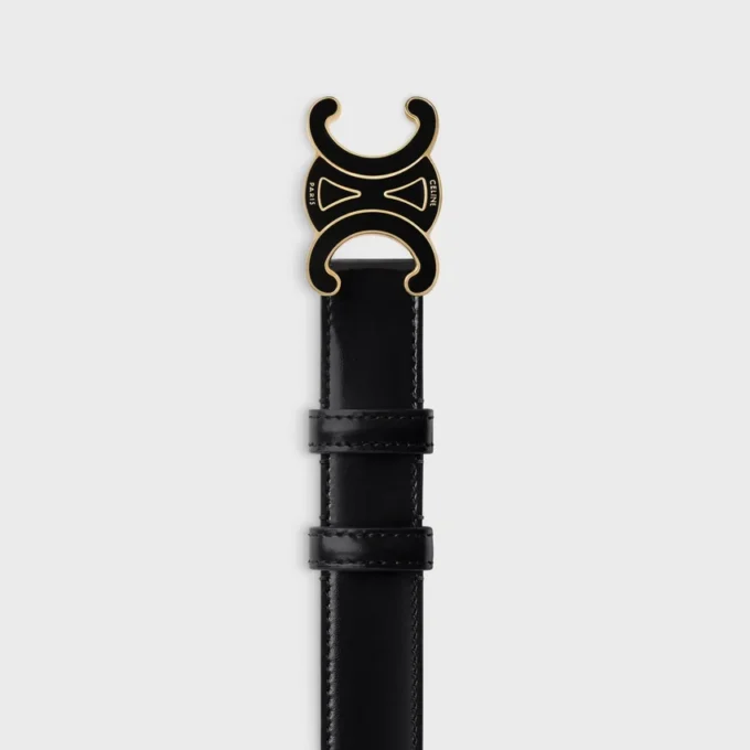 Ceinture Triomphe moyenne 25 mm en cuir Taurillon Ceinture Triomphe moyenne 25 mm en cuir Taurillon