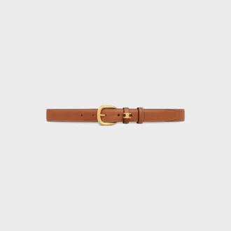 Ceinture Vivienne 25 mm en cuir de veau naturel
