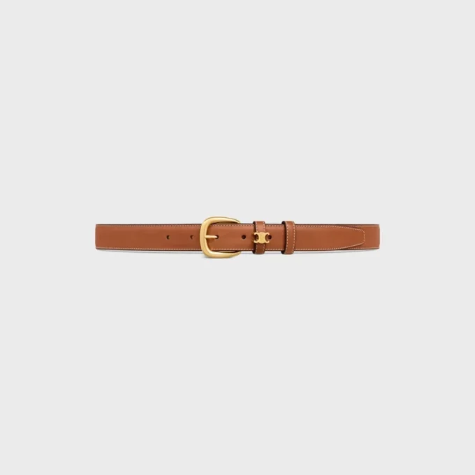 Ceinture Vivienne 25 mm en cuir de veau naturel Ceinture Vivienne 25 mm en cuir de veau naturel