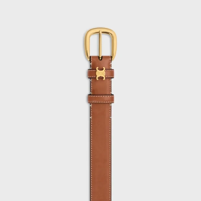 Ceinture Vivienne 25 mm en cuir de veau naturel Ceinture Vivienne 25 mm en cuir de veau naturel