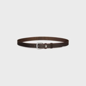 Ceinture Vivienne 25 mm en cuir de veau vintage