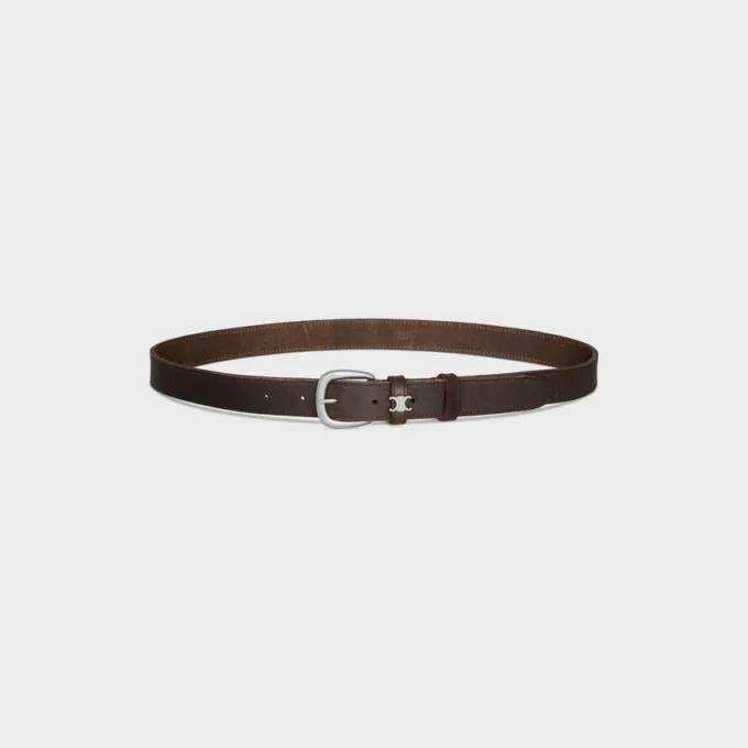 Ceinture Vivienne 25 mm en cuir de veau vintage Ceinture Vivienne 25 mm en cuir de veau vintage