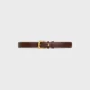 Ceinture Vivienne 25 mm en cuir Taurillon Ceinture Vivienne 25 mm en cuir Taurillon