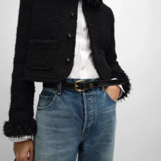 Ceinture Vivienne 25 mm en cuir Taurillon
