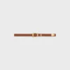 Ceinture western 18 mm en cuir de veau naturel