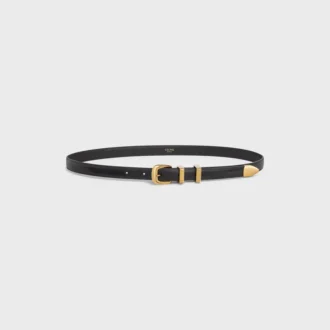 Ceinture western 18 mm en cuir Taurillon