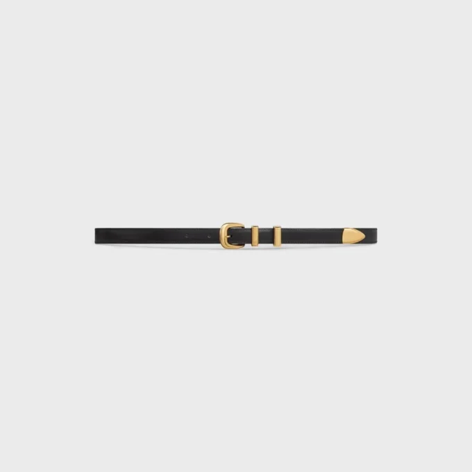 Ceinture western 18 mm en cuir Taurillon Ceinture western 18 mm en cuir Taurillon