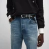 Ceinture western 25 mm en cuir de veau vintage Ceinture western 25 mm en cuir de veau vintage