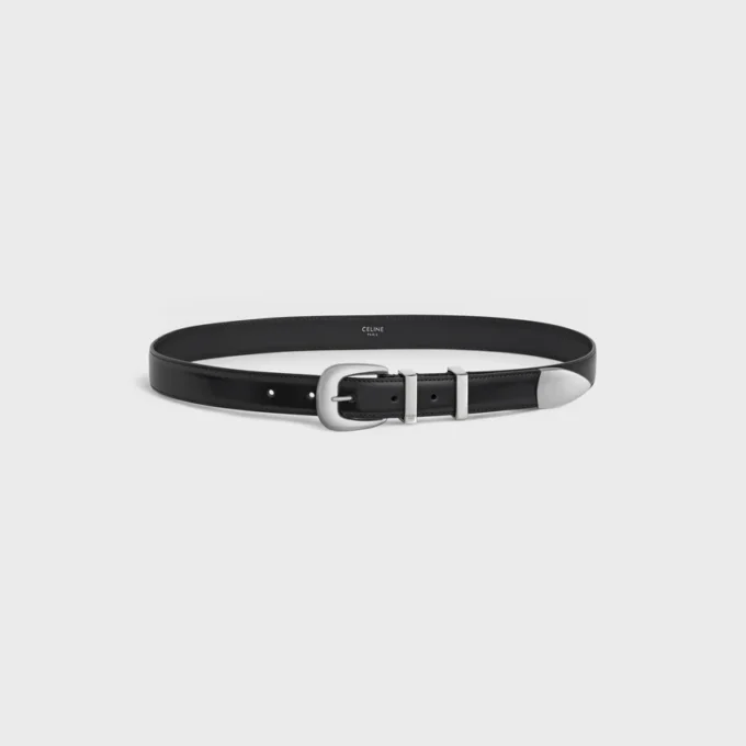 Ceinture western 25 mm en cuir Taurillon Ceinture western 25 mm en cuir Taurillon