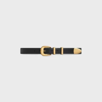 Ceinture western 25 mm en cuir Taurillon