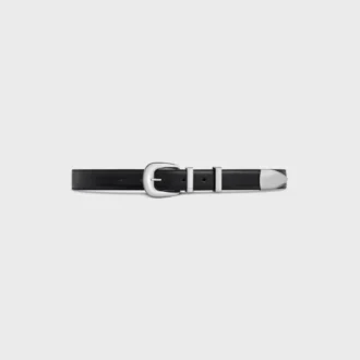 Ceinture western 25 mm en cuir Taurillon