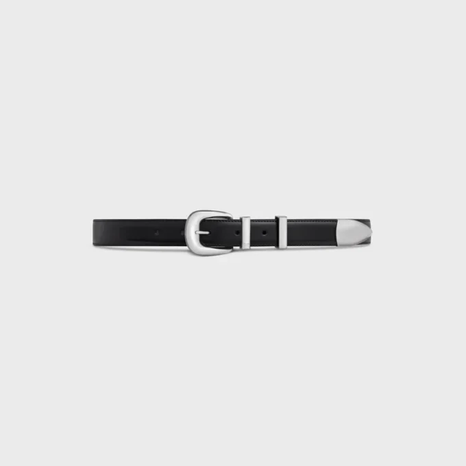 Ceinture western 25 mm en cuir Taurillon Ceinture western 25 mm en cuir Taurillon