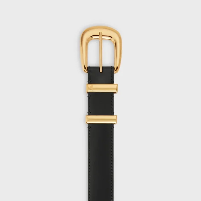 Ceinture western 25 mm en cuir Taurillon Ceinture western 25 mm en cuir Taurillon