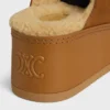 CELINE Dana – Mules à talons compensés en cuir de veau suédé CELINE Dana – Mules à talons compensés en cuir de veau suédé