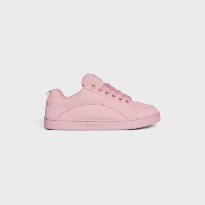 CELINE Huntington – Baskets basses en cuir de veau suédé et mesh
