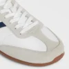CELINE Jogger – Baskets à lacets basses en cuir de veau et daim