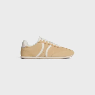 CELINE Jogger – Baskets à lacets basses en cuir de veau suédé et cuir de veau CELINE Jogger – Baskets à lacets basses en cuir de veau suédé et cuir de veau