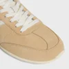 CELINE Jogger – Baskets à lacets basses en cuir de veau suédé et cuir de veau