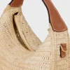 Celine Lulu pour Teen en raphia et cuir de veau naturel Celine Lulu pour Teen en raphia et cuir de veau naturel