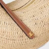 Celine Lulu pour Teen en raphia et cuir de veau naturel Celine Lulu pour Teen en raphia et cuir de veau naturel
