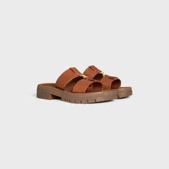 CELINE – Mules Clea en cuir de veau