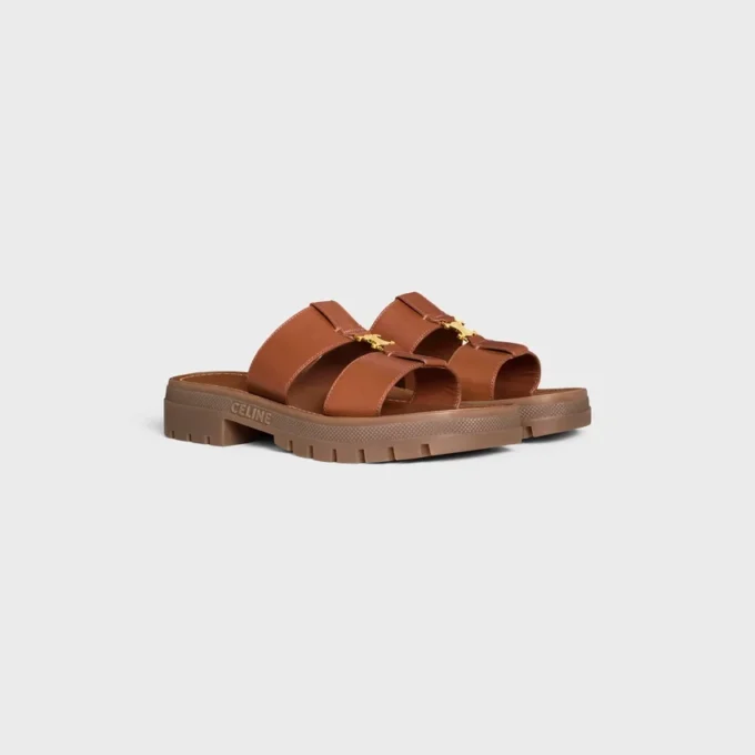 CELINE – Mules Clea en cuir de veau