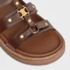 CELINE – Mules Tippi en cuir de veau – Tannage végétal