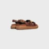 CELINE – Sandales Tippi Triomphe en cuir de veau