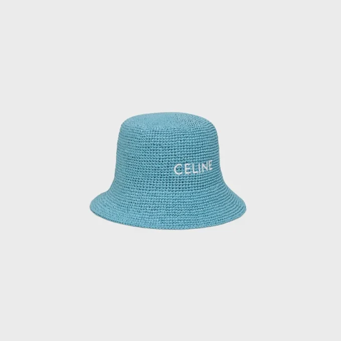 Chapeau bob en raphia