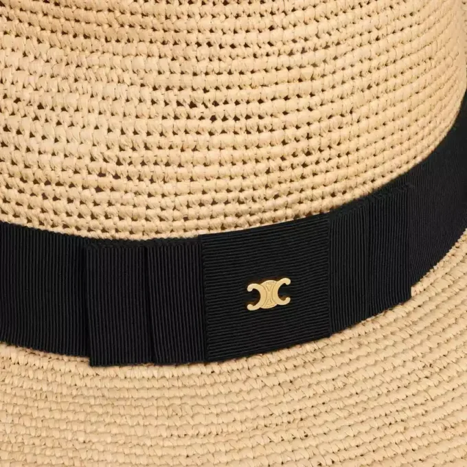 Chapeau à large bord Triomphe en raphia