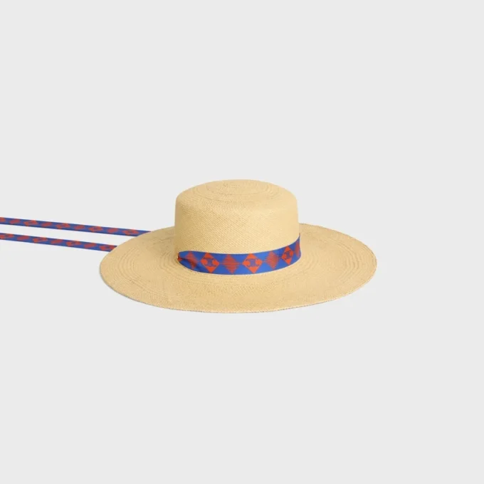 Chapeau à ruban en paille