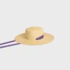 Chapeau à ruban en paille