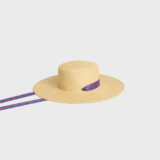 Chapeau à ruban en paille