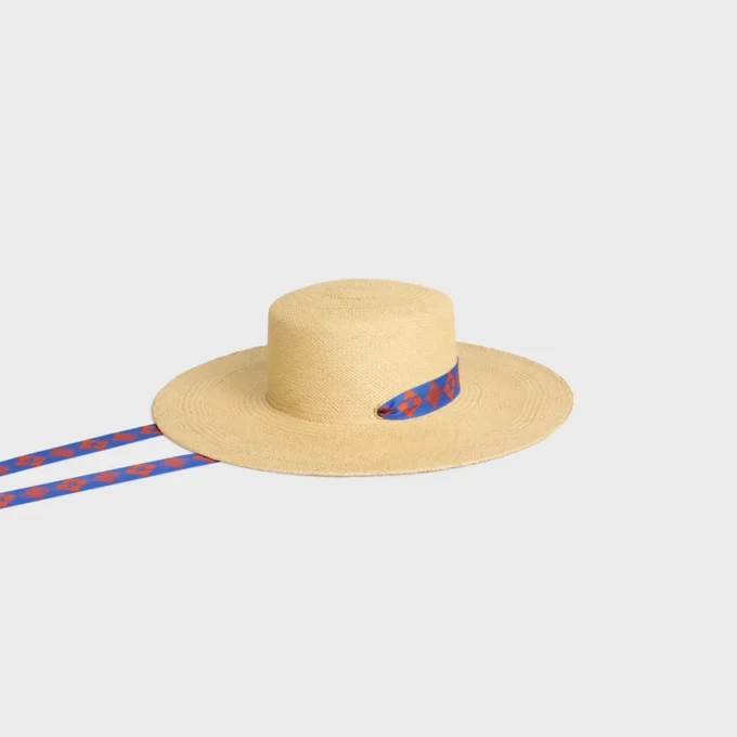 Chapeau à ruban en paille