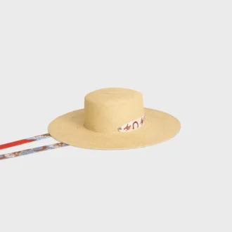 Chapeau à ruban en paille